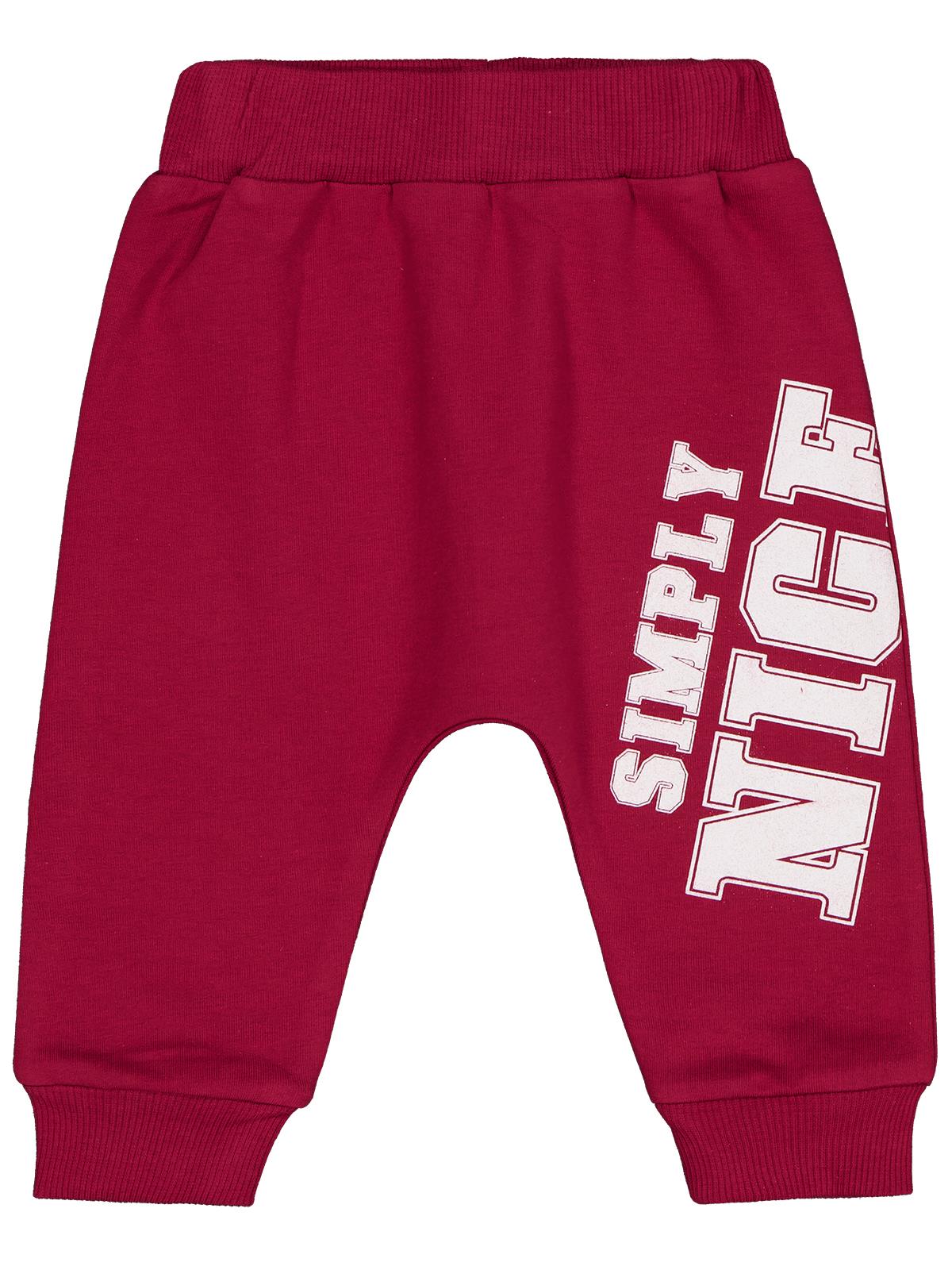 Civil Baby Simply Nice Baskılı 6-18 Ay Tek Alt Bebe - Bordo
