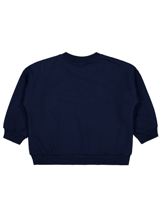 Civil Baby Crew Baskılı 6-18 Ay Sweatshirt - Lacivert