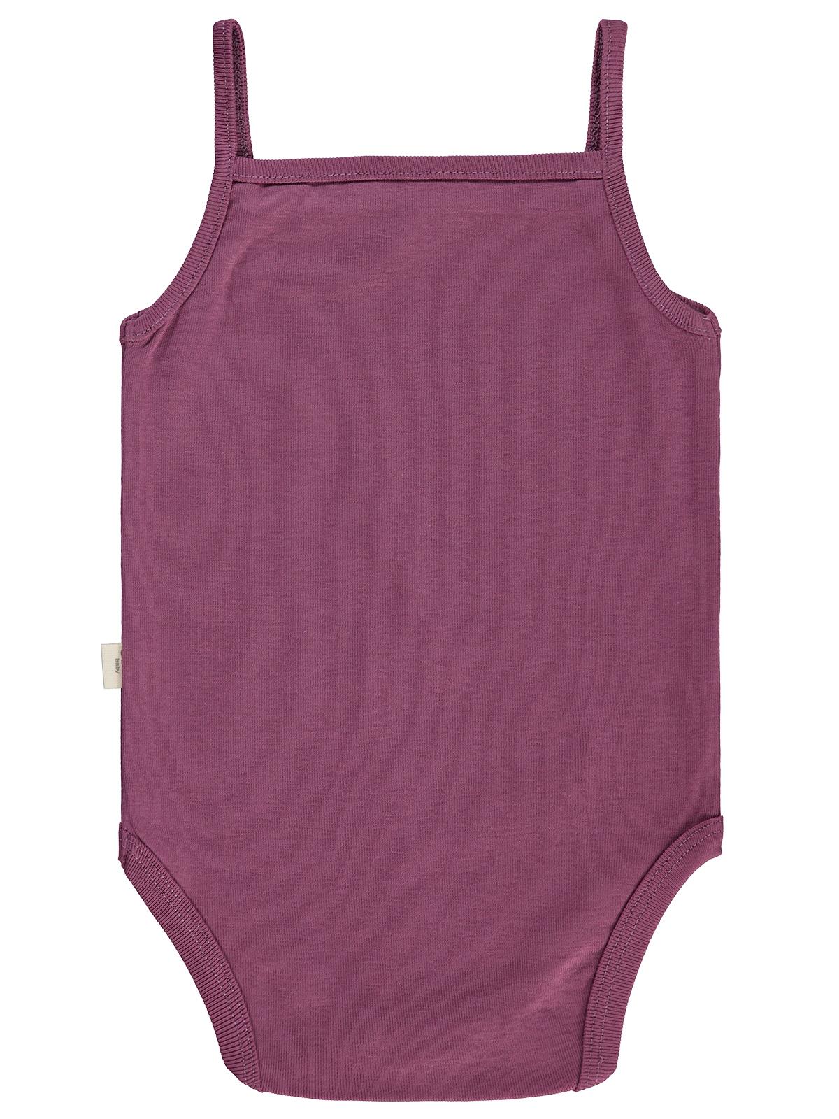 Civil Baby 3 lü Basıc İp Askılı 0-36 Ay Çıtçıtlı Badi - Pudra