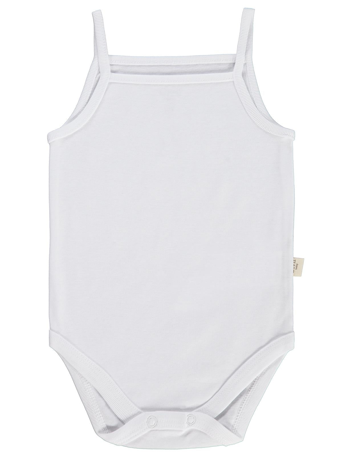 Civil Baby 3 lü Basıc İp Askılı 0-36 Ay Çıtçıtlı Badi - Pudra