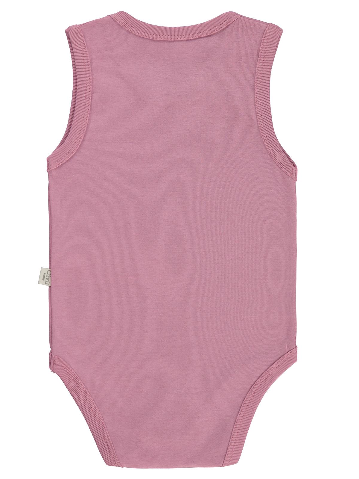 Civil Baby 3 lü Kedi Empirmeli Sıfır Kol 0-36 Ay Çıtçıtlı Badi - Beyaz