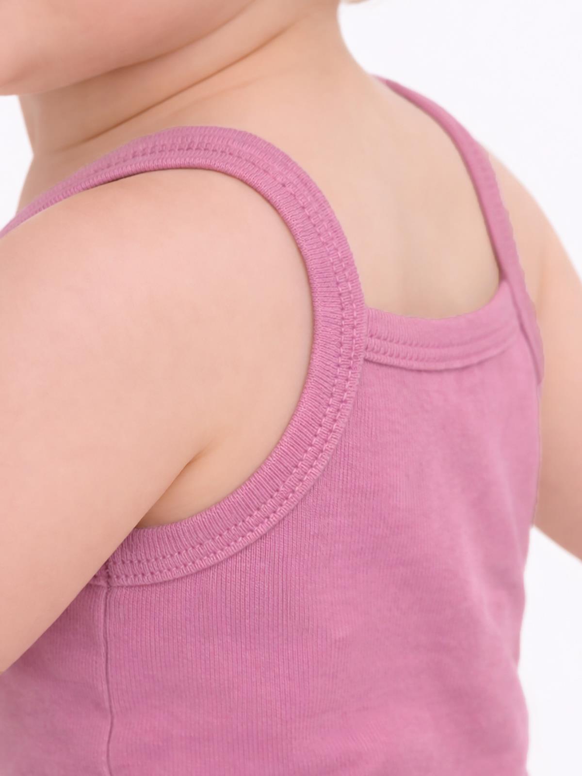 Civil Baby 5 li Basıc İp Askılı 0-36 Ay Çıtçıtlı Badi - Pembe