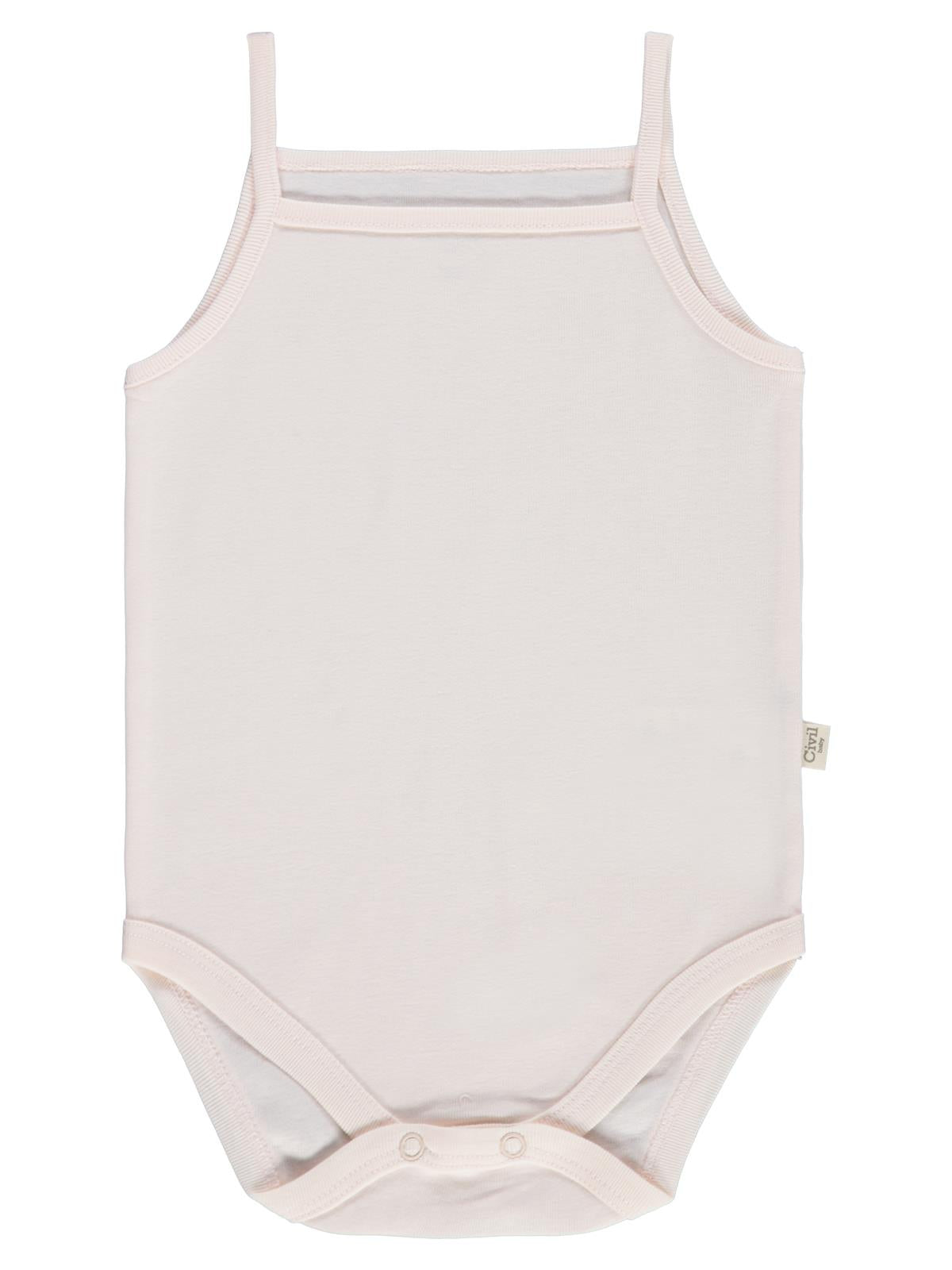 Civil Baby 5 li Basıc İp Askılı 0-36 Ay Çıtçıtlı Badi - Pembe