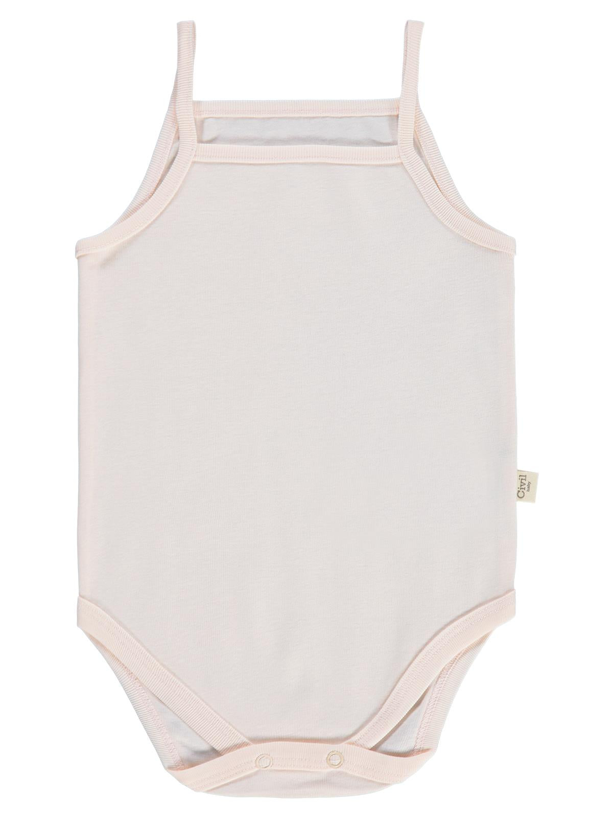 Civil Baby 5 li Basıc İp Askılı 0-36 Ay Çıtçıtlı Badi - Pembe