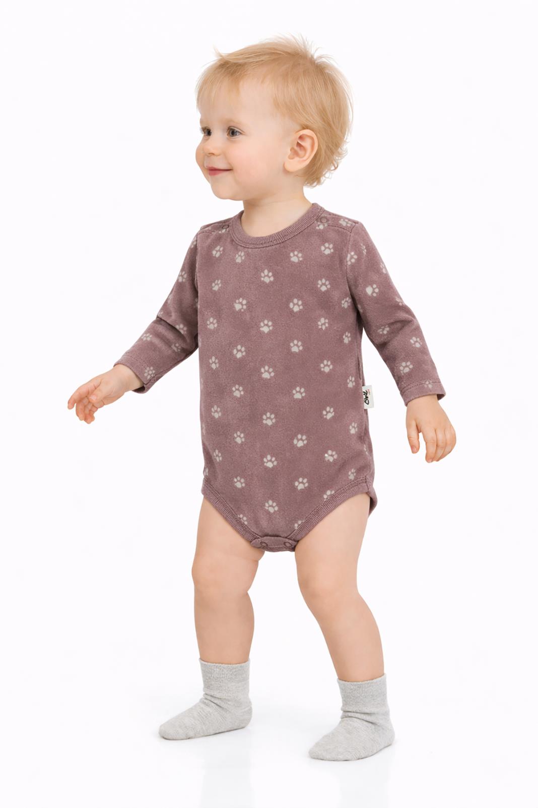 Civil Baby Mini Pati Empirme 1-18 Ay Çıtçıtlı Badi - Kahve