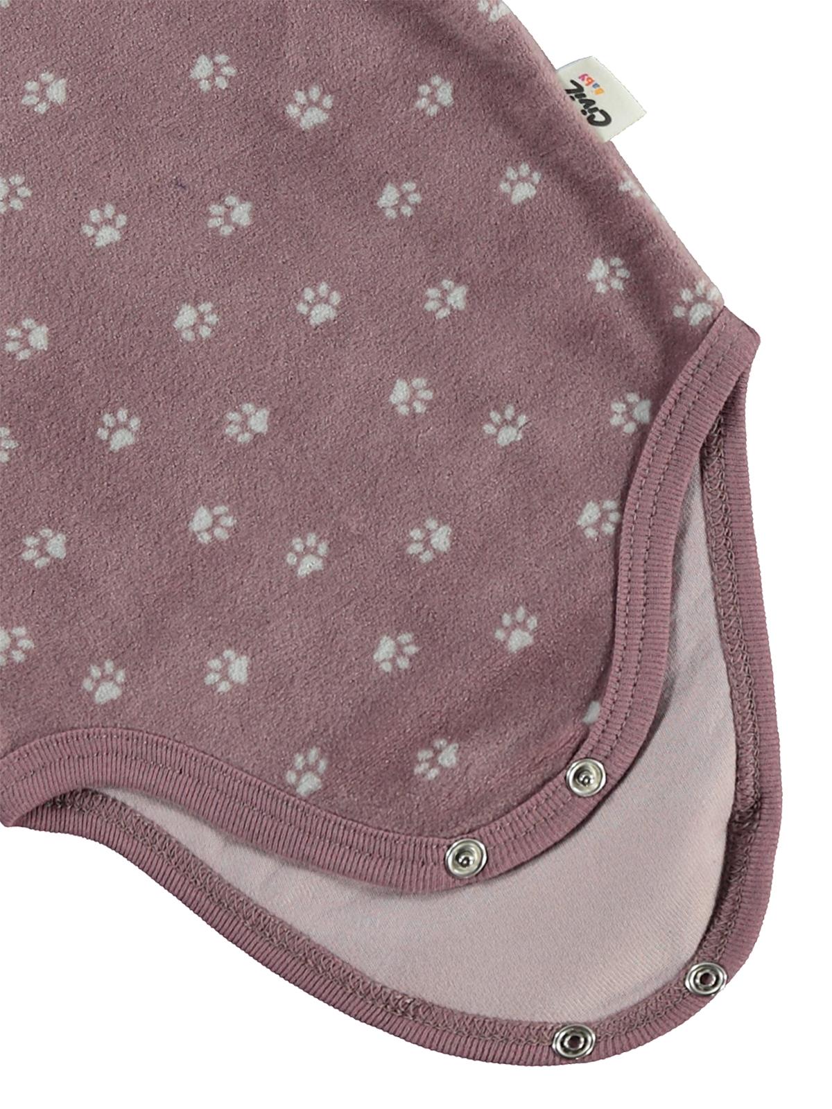 Civil Baby Mini Pati Empirme 1-18 Ay Çıtçıtlı Badi - Kahve