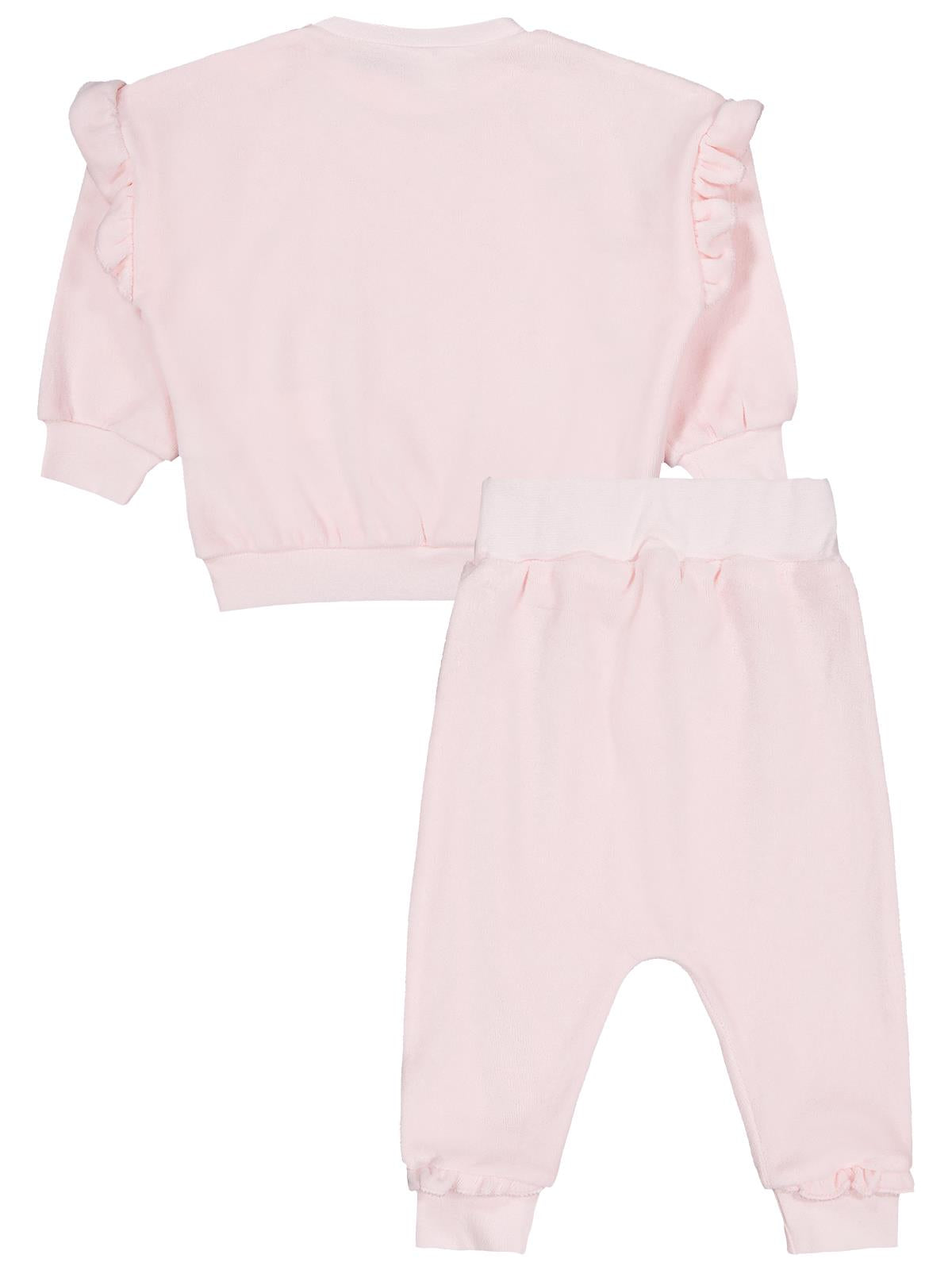 Civil Baby Ayakkabı Nakışlı 6-18 Ay Takım - Pembe