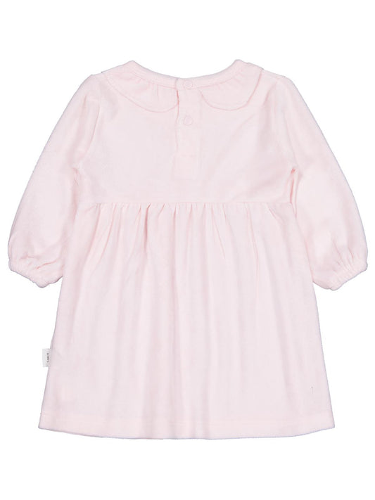 Civil Baby Yaka Fırfırlı Bel Fiyonklu 6-18 Ay Elbise - Pembe