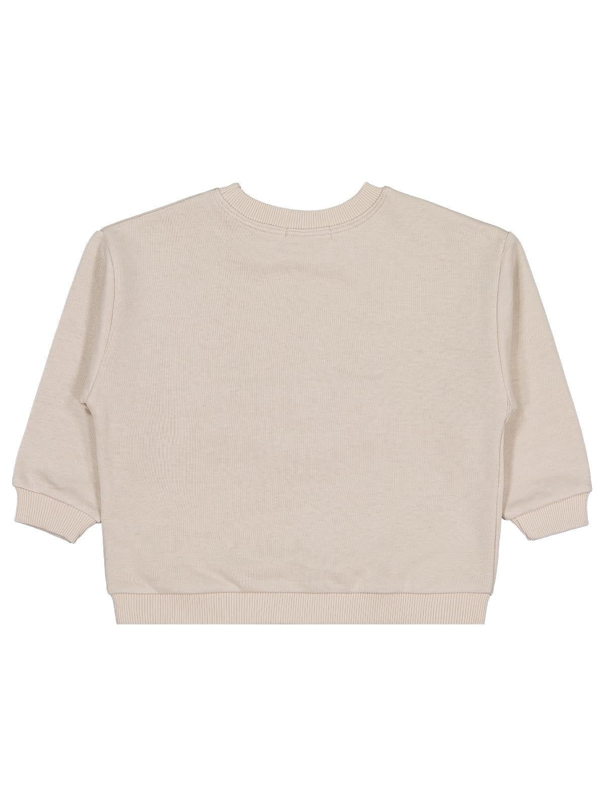 Civil Boys Cep Köpek Nakışlı  2-5 Yaş Sweatshirt - Bej