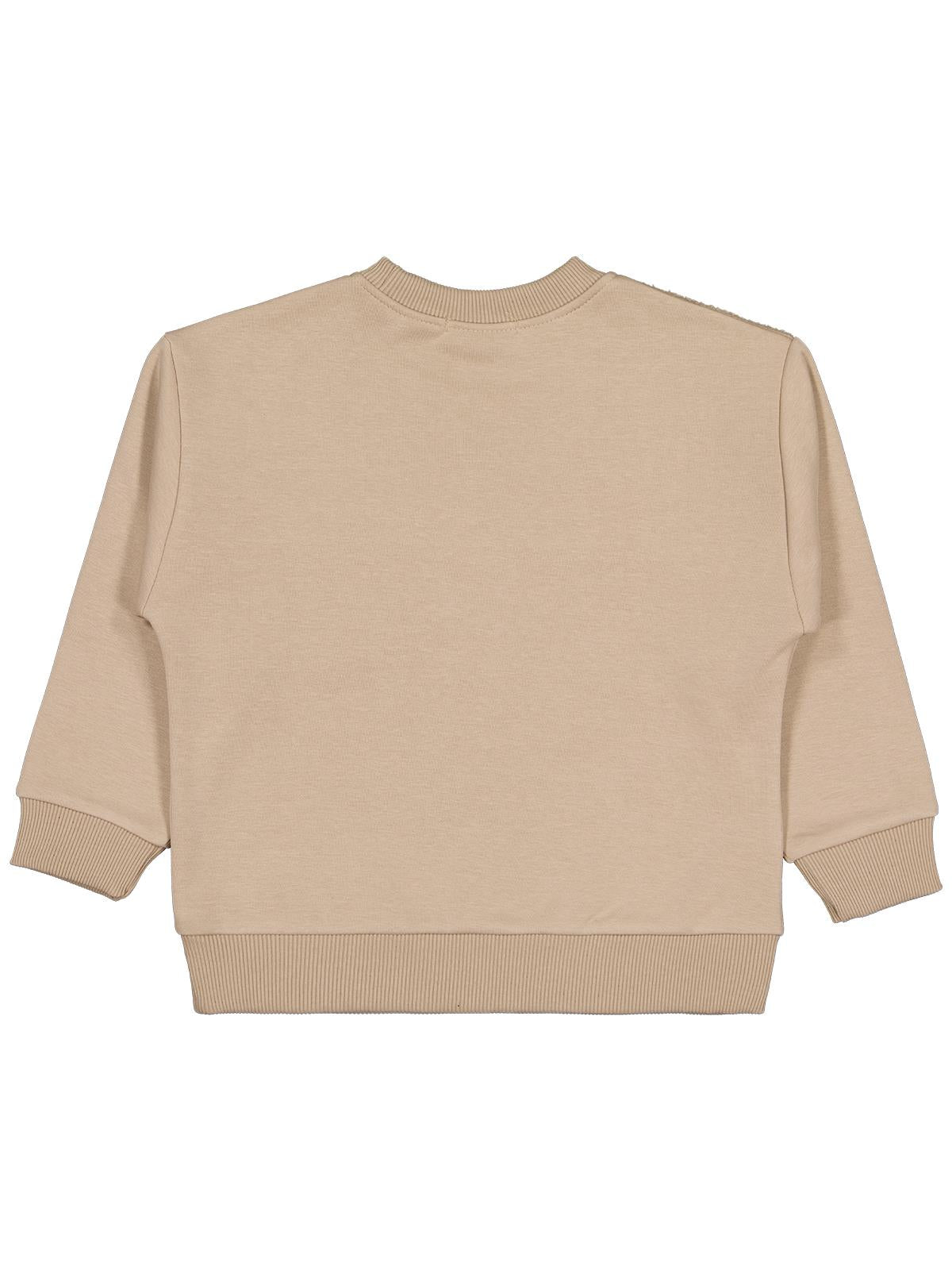 Civil Boys Peluş Garnili 6-9 Yaş Sweatshirt - Kahverengi