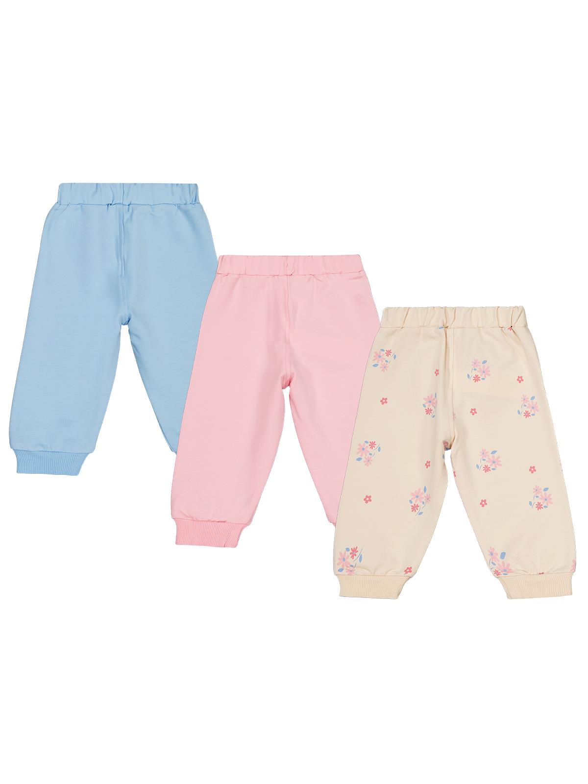 Civil Baby Tavşan Baskılı 3'lü Set 6-18 Ay Eşofman Altı