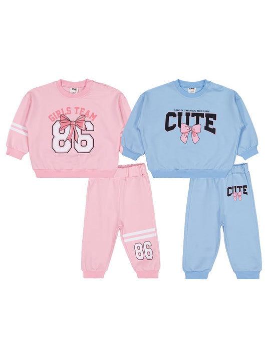 Civil Baby CUTE Baskılı 2'li Set 6-18 Ay Takım