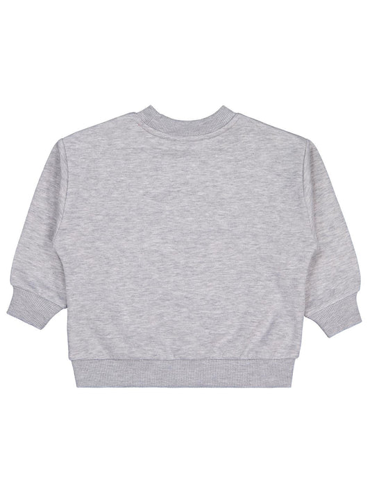 Civil Erkek Çocuk Urban Baskılı Sweatshirt | 3 İp Uzun Kol | Okul Kreş ve Günlük Kullanım - Gri