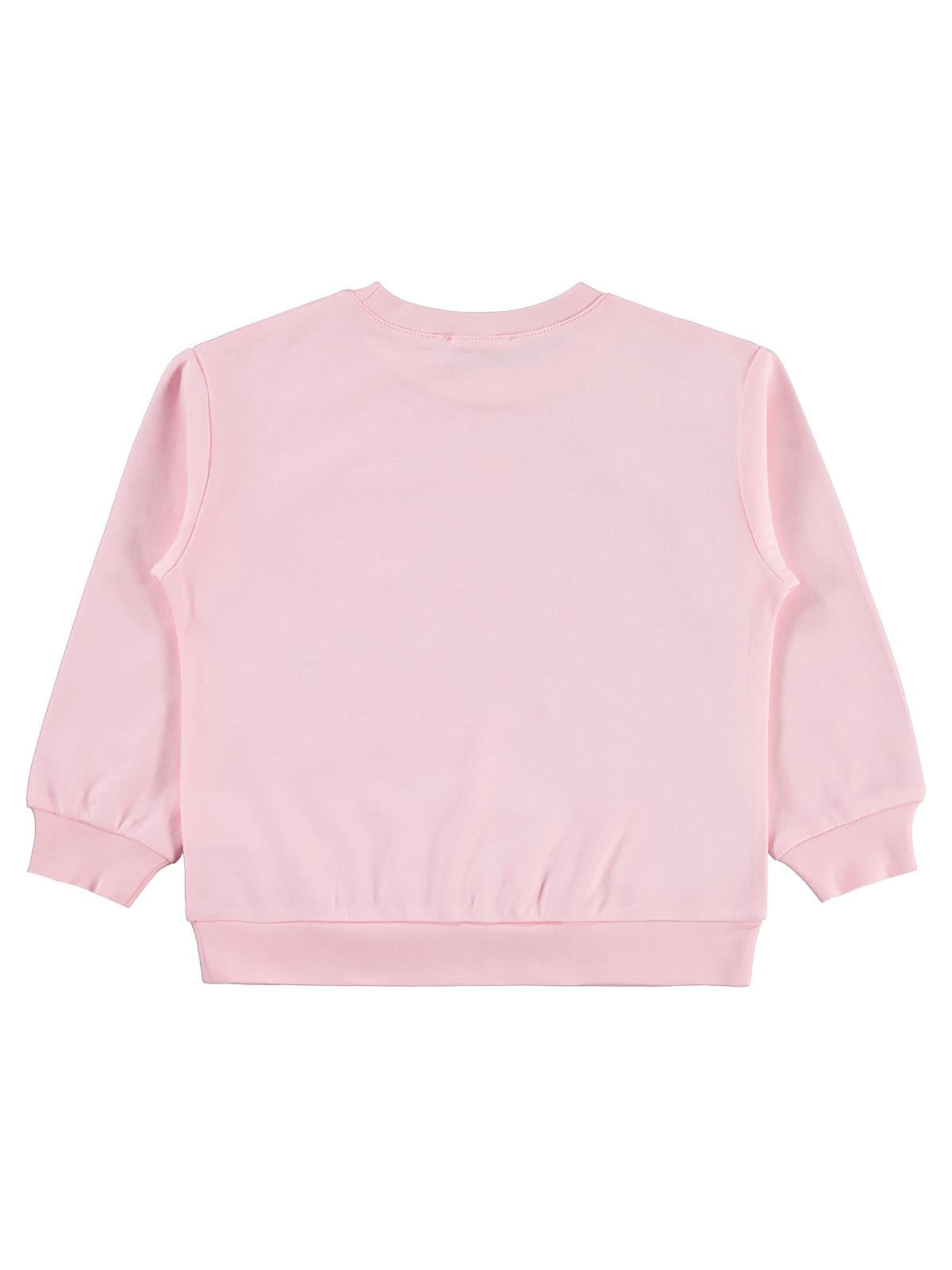 Civil Girls Rainbow Baskılı 2-5 Yaş Sweatshirt - Pembe