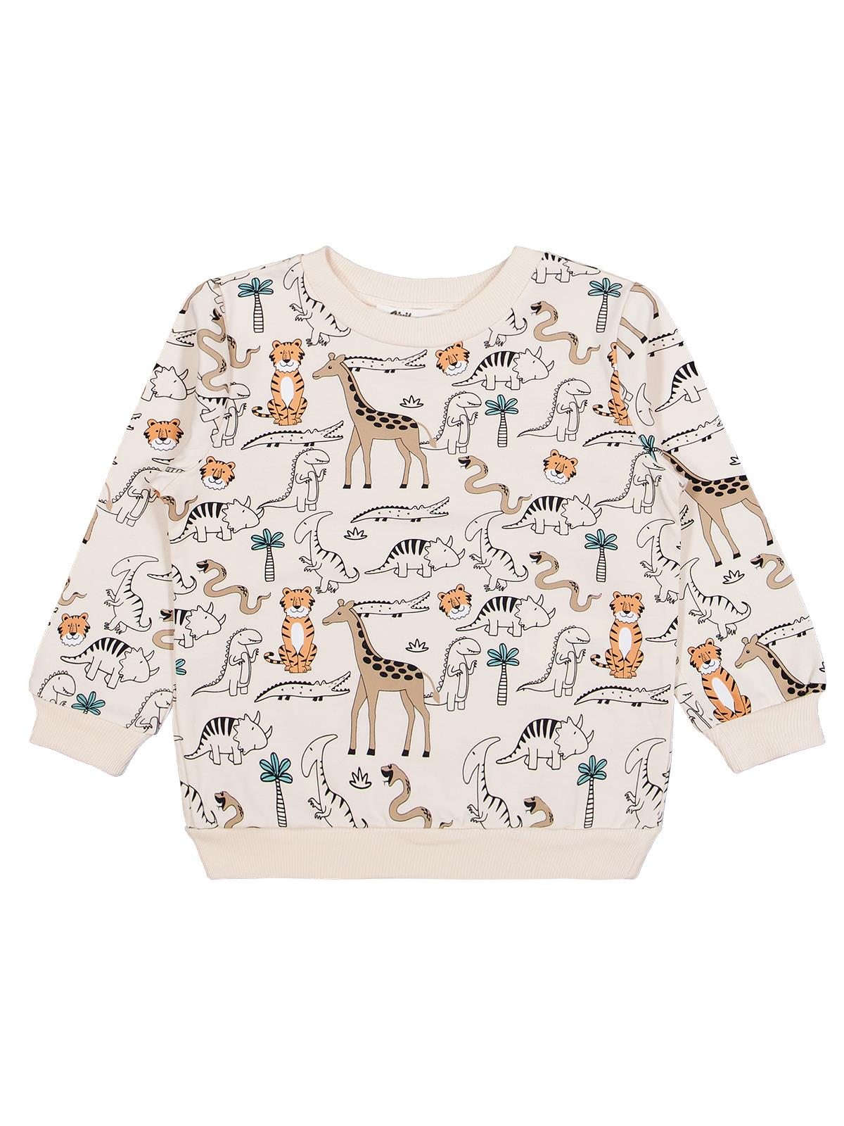 Civil Boys Safari Baskılı 3'lü Set 2-5 Yaş Sweatshirt - Standart