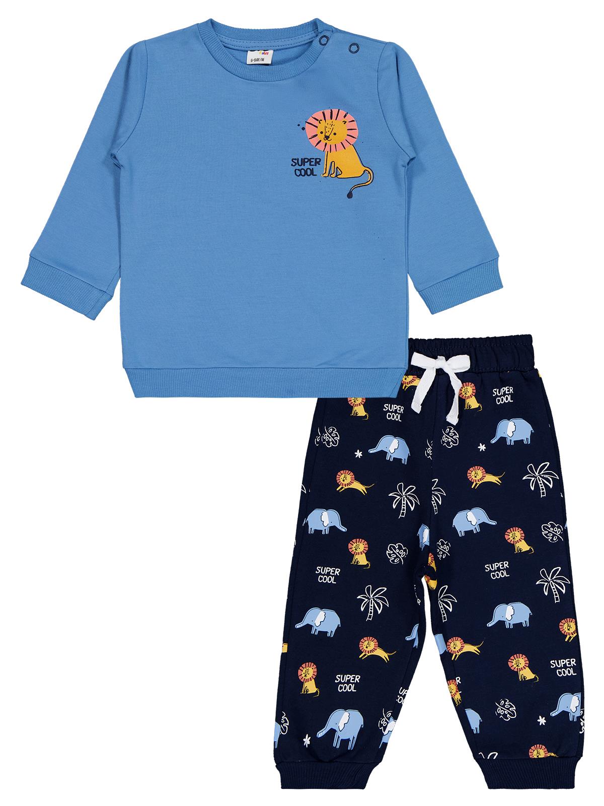 Civil Baby Safari Baskılı 2'li Set 6-18 Ay Takım