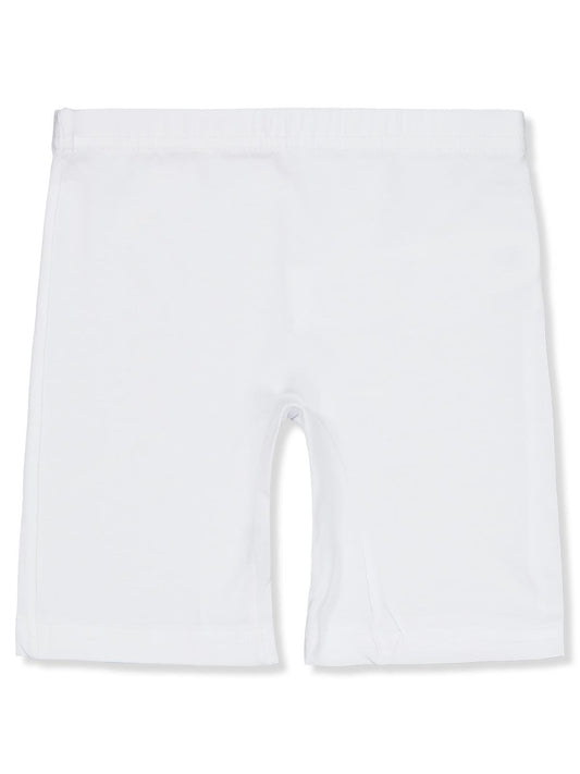 Civil Kız Çocuk Classic Long Boxer | Likralı Süprem | Okul Kreş ve Günlük Kullanım - Beyaz