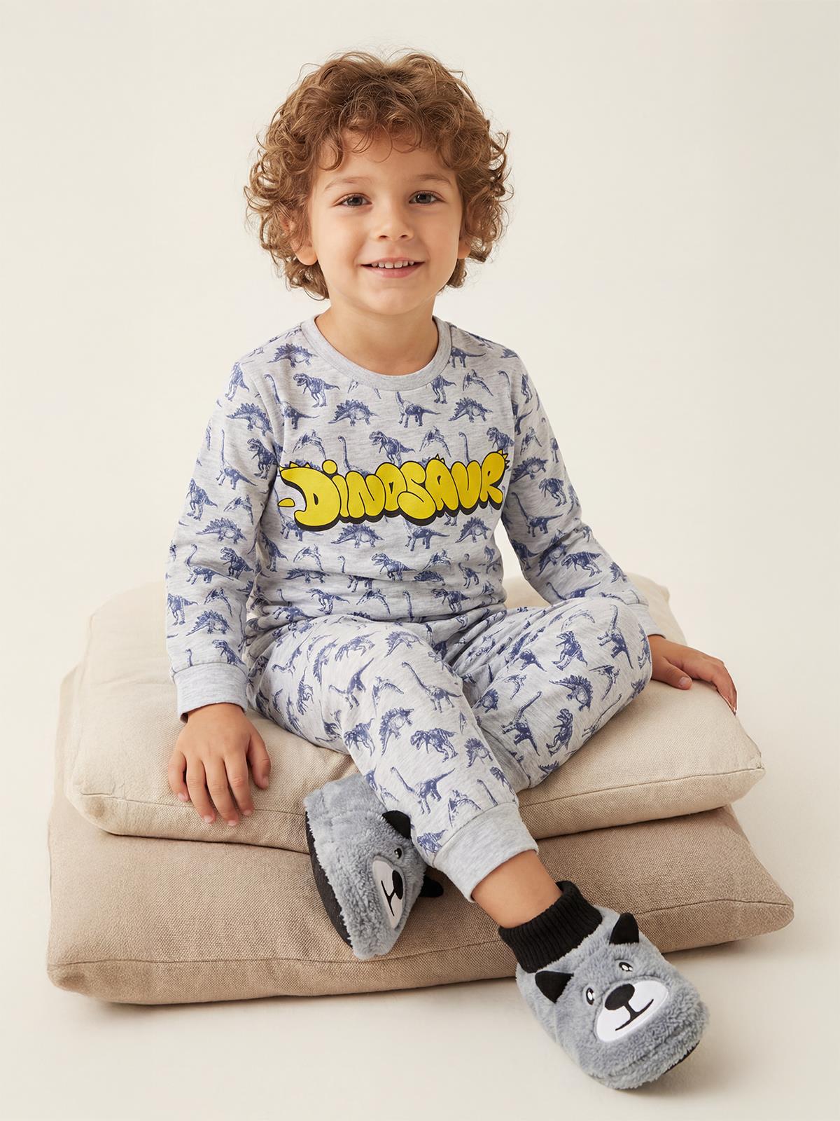 Civil Boys Dınazor Baskılı 2-5 Yaş Pijama Takımı