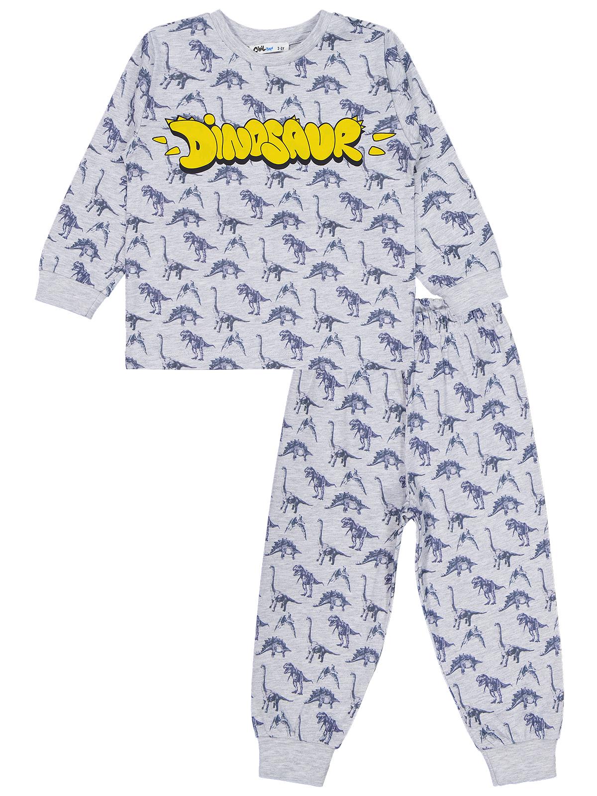 Civil Boys Dınazor Baskılı 2-5 Yaş Pijama Takımı