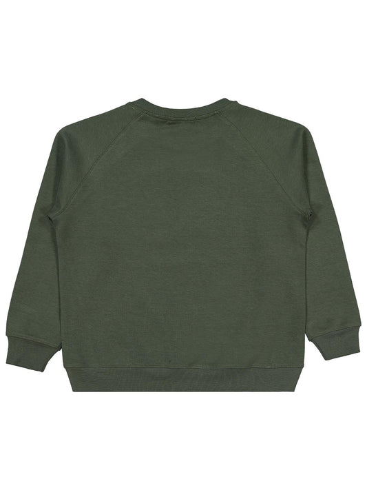 Pierre Cardin Armalı Sweatshirt | Çelik İnterlok Uzun Kol | Okul Kreş ve Günlük Kullanım - Haki