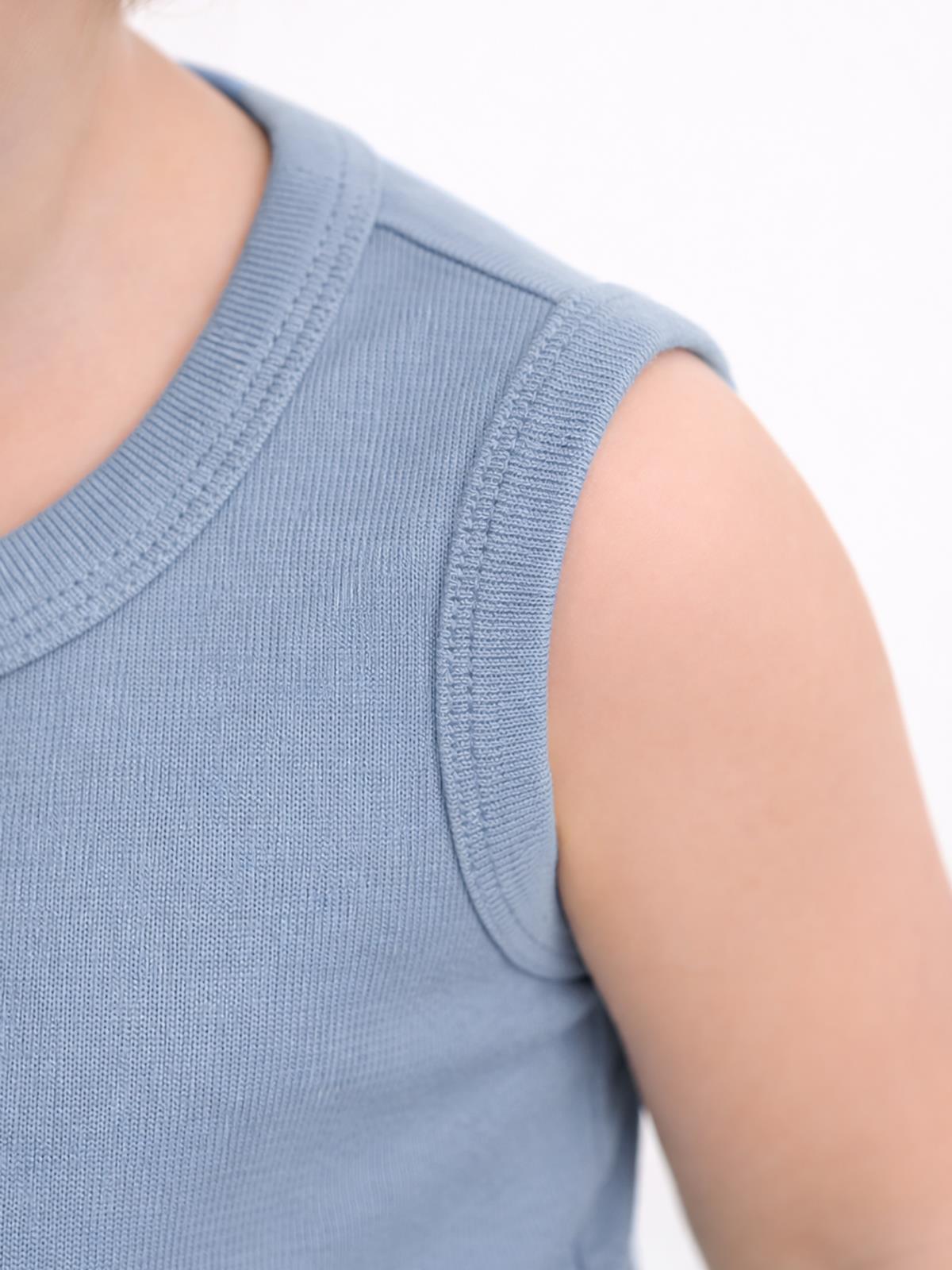 Civil Baby 5 li Organik Sıfır Kol 3-9 Ay Çıtçıtlı Badi - Mavi