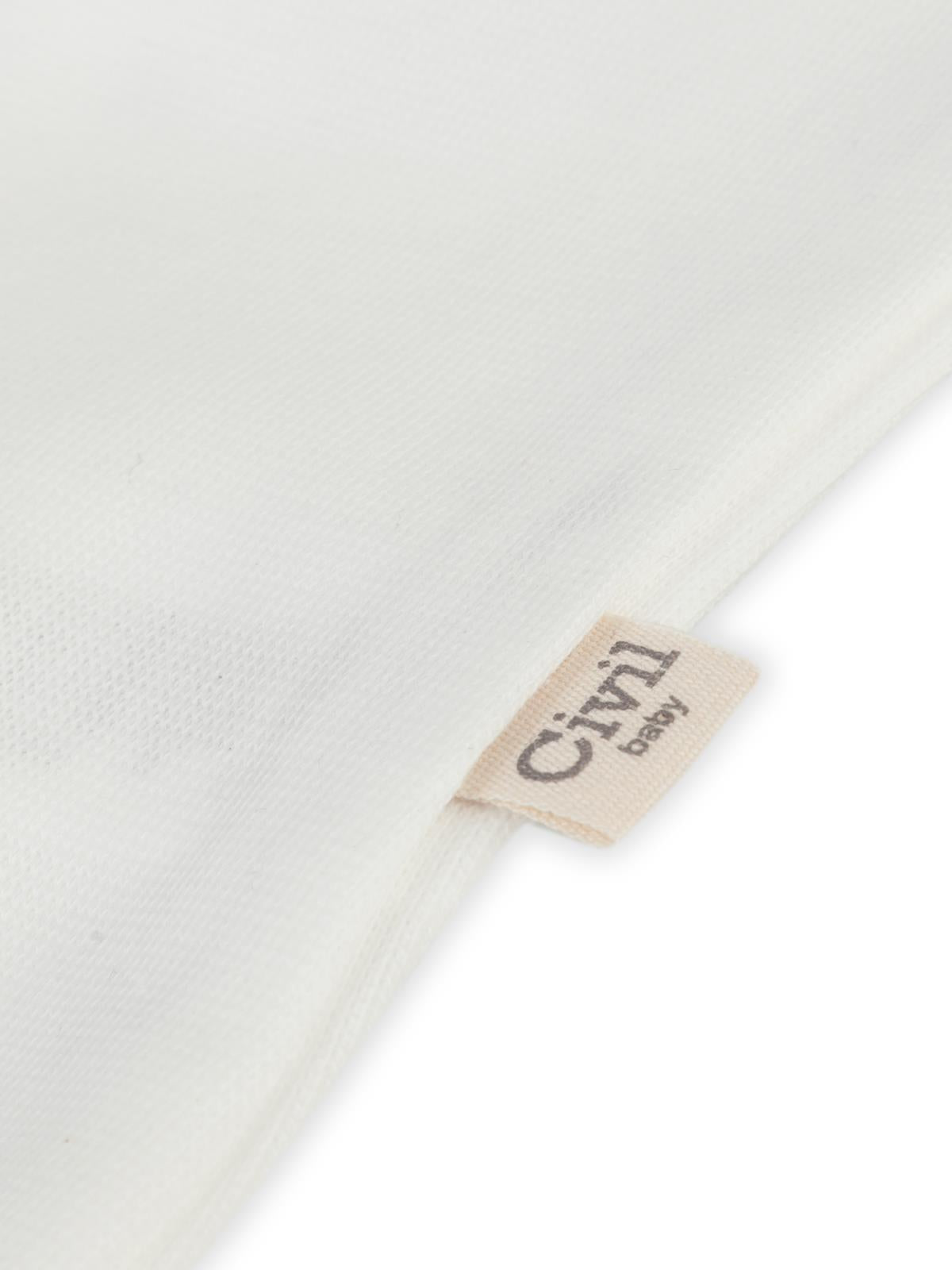 Civil Baby 5'li Organik Çıtçıtlı Badi Seti | Pamuklu Kolsuz | Ribana Bebek Atlet - Ekru
