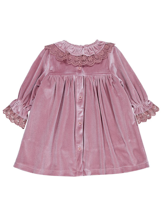 Civil Baby Yakası Fırfırlı 6-18 Ay Elbise - Pembe