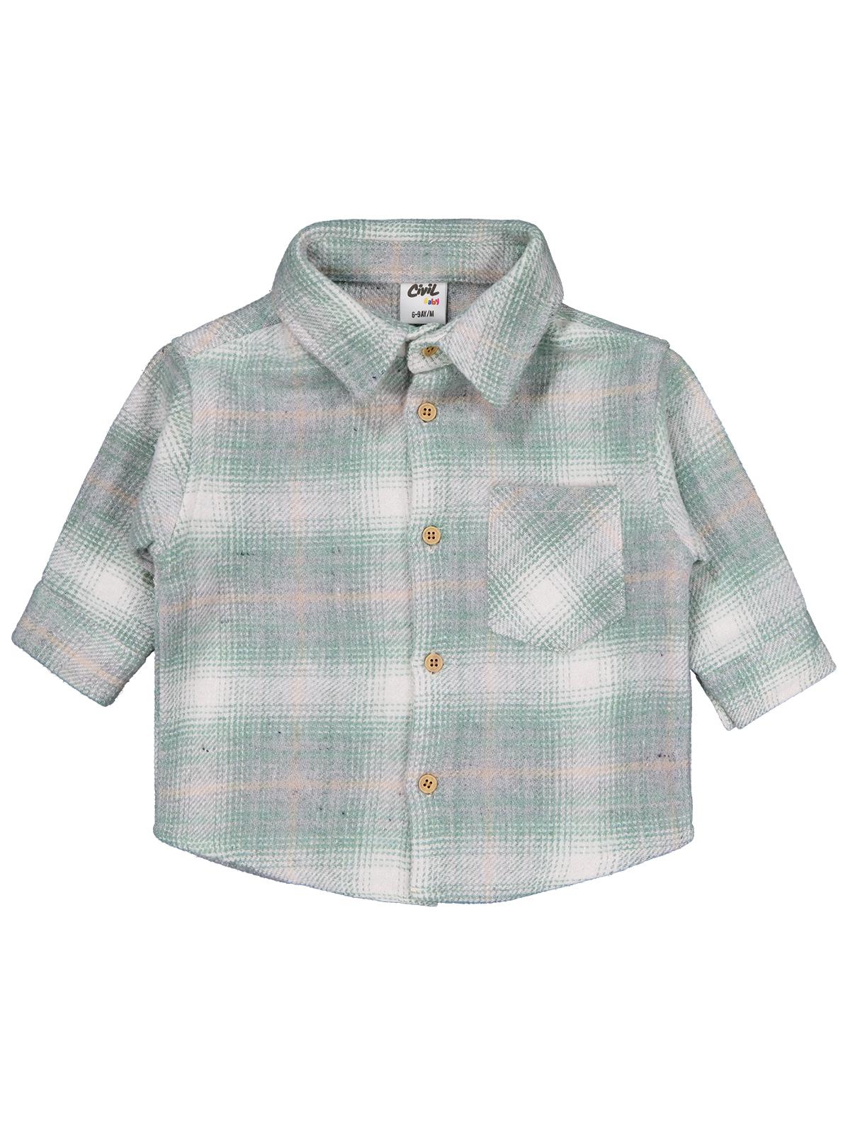 Civil Baby Oduncu 6-18 Ay Gömlek - Yeşil