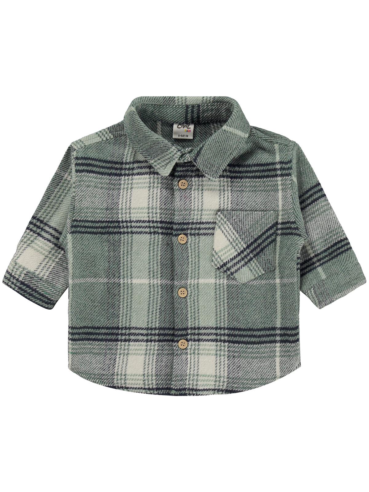 Civil Baby Oduncu 6-18 Ay Gömlek - Yeşil