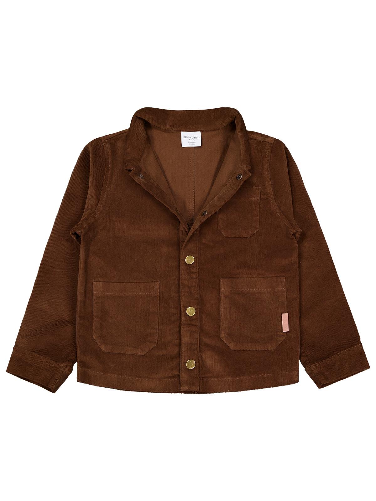 Pierre Cardin Kadife 6-9 Yaş Ceket - Kahve