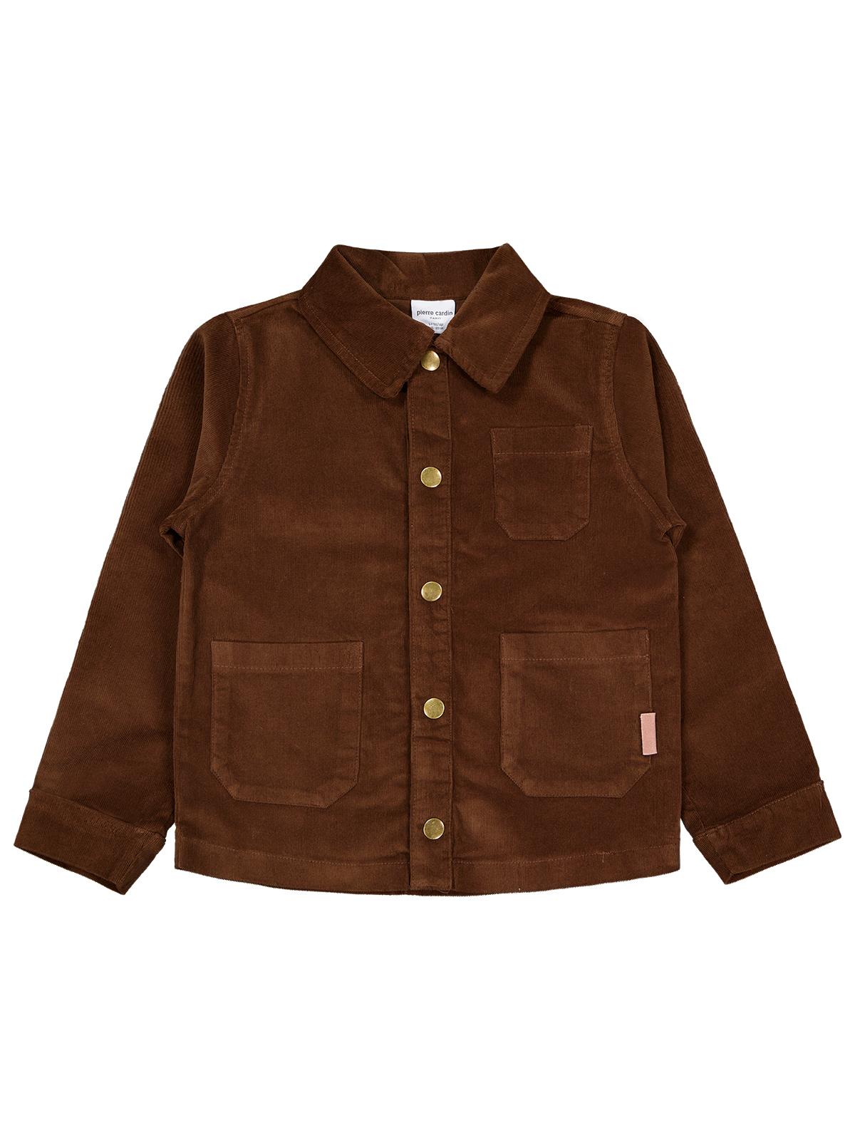 Pierre Cardin Kadife 6-9 Yaş Ceket - Kahve