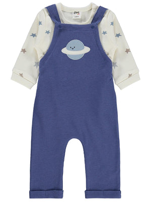 Civil Baby Gezegen Baskılı 6-18 Ay Slopet - Mavi