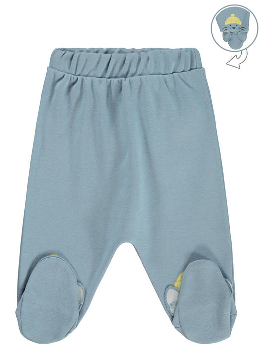 Civil Baby Fok Balığı Baskılı 1-9 Ay Tek Alt Bebe - Mavi