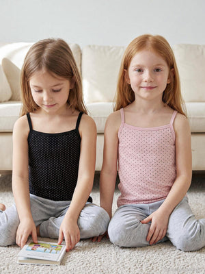 Civil Girls Gülkurusu-Siyah  2-10 Yaş Kız Çocuk 2'li Atlet