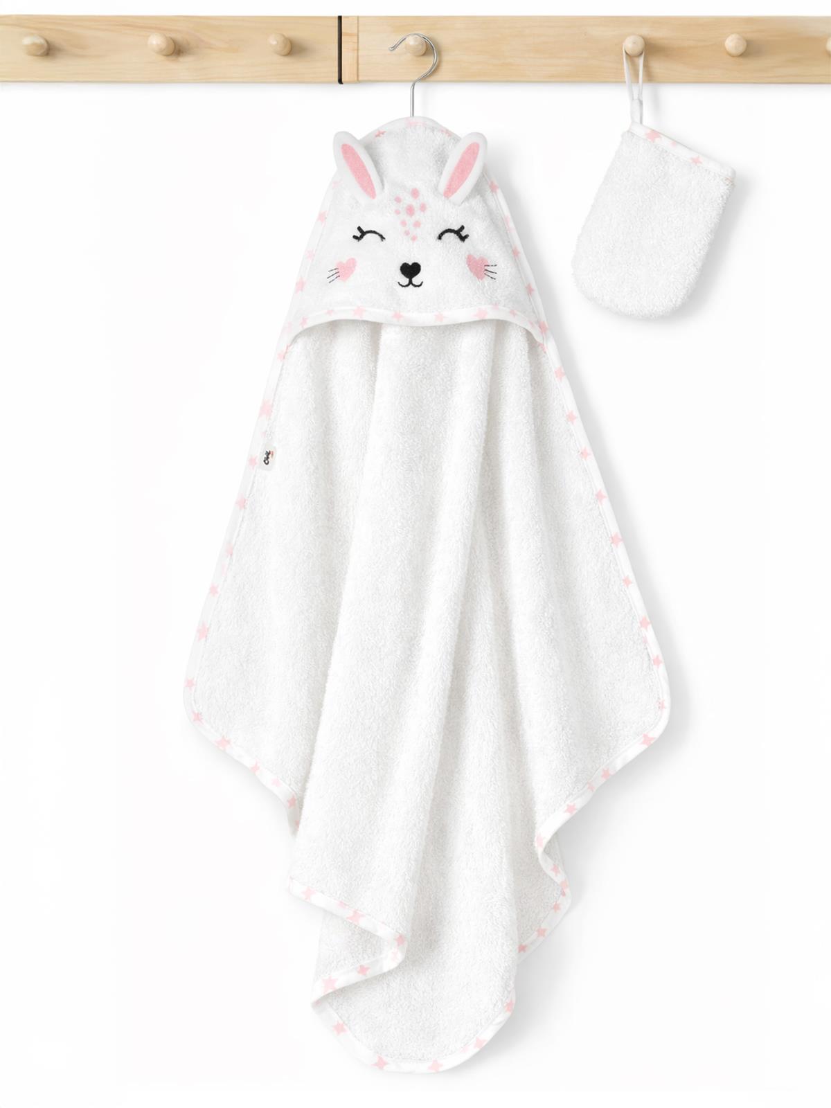 Civil Baby Tavşan Kulaklı Bambu Havlu - Ekru