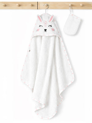 Civil Baby Tavşan Kulaklı Bambu Havlu - Ekru