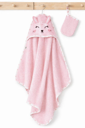 Civil Baby Tavşan Kulaklı Bambu Havlu - Pembe