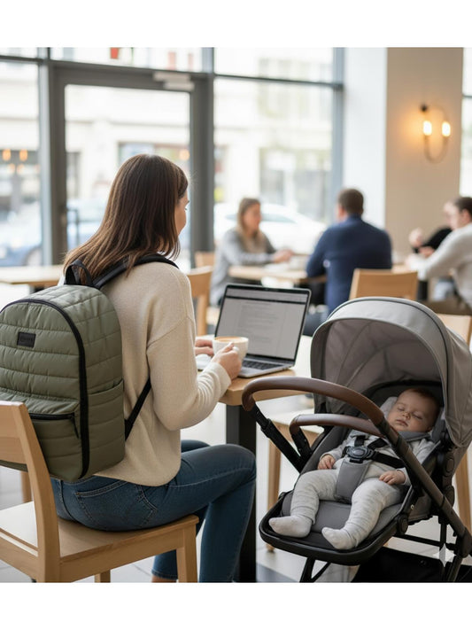 Babymol Selimiye Anne Bebek Bakım Çantası - Yeşil