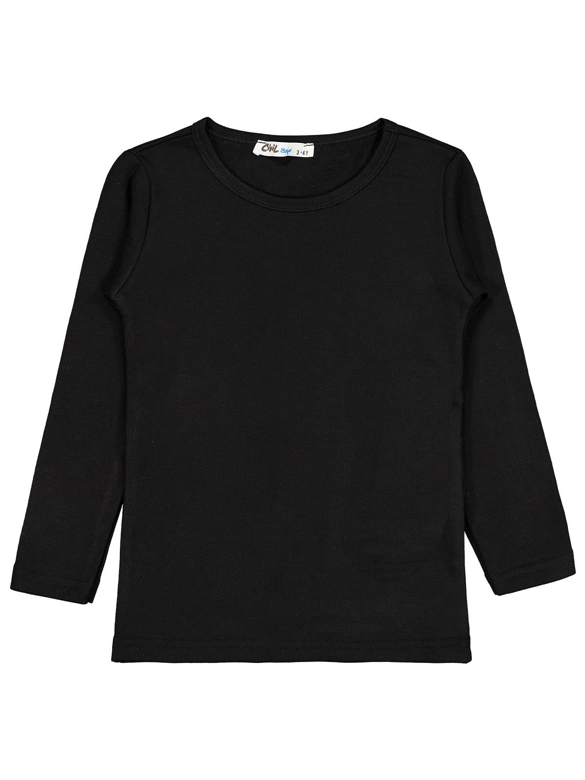Civil Boys Termal 3-7 Yaş Sweatshirt - Siyah