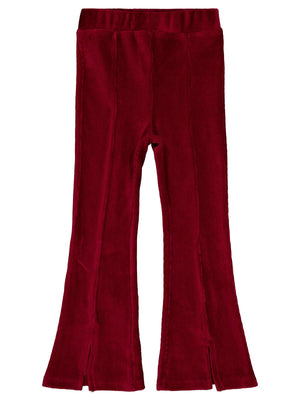 Civil Girls Yırtmaçlı 6-9 Yaş Tayt - Bordo