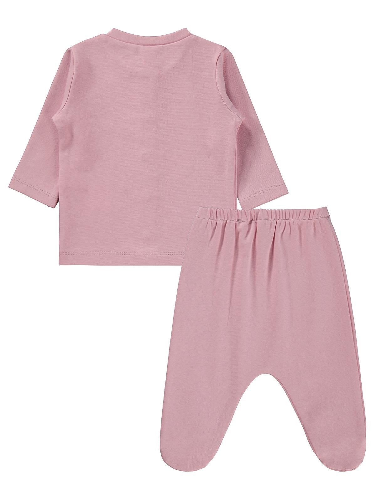 Civil Baby Düz 1-6 Ay Pijama Takımı - Pembe