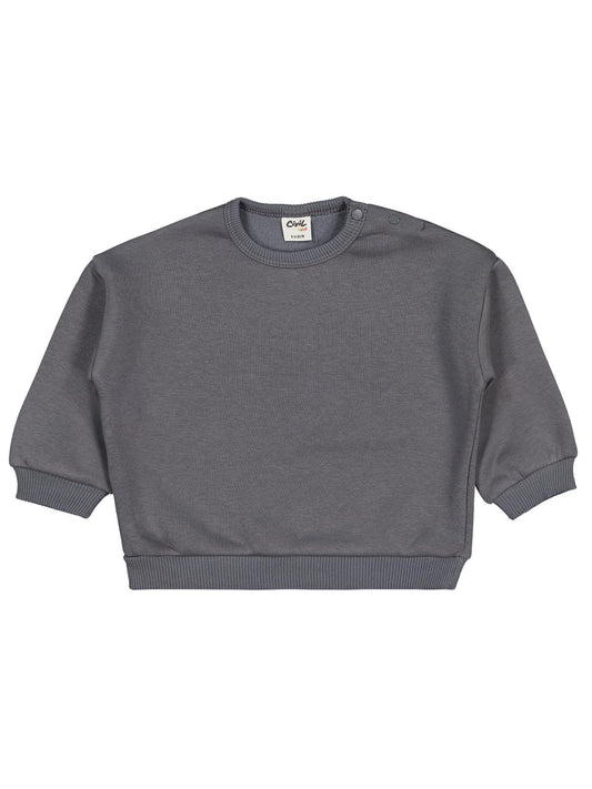 Civil Baby Basic 6-18 Ay Sweatshirt - Gri