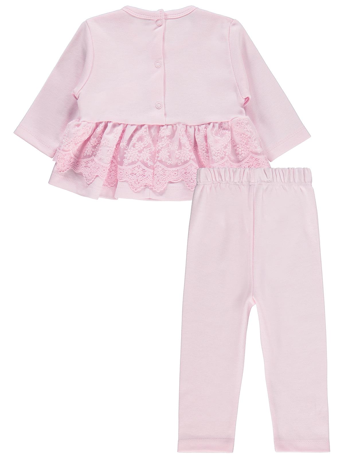 Civil Baby Fırfır Tüllü 3-12 Ay Takım - Pembe