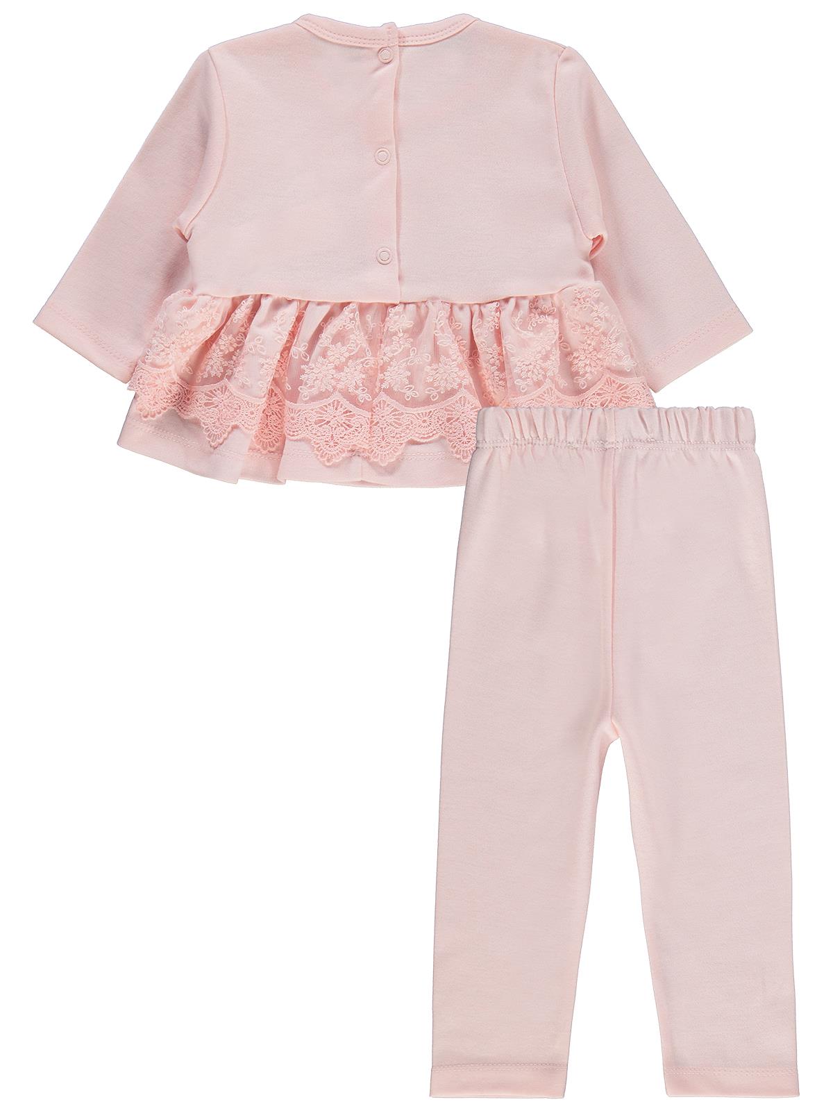 Civil Baby Fırfır Tüllü 3-12 Ay Takım - Pembe