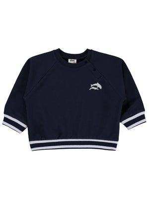 Civil Baby Yunus Nakışlı 6-18 Ay Sweatshirt - Lacivert