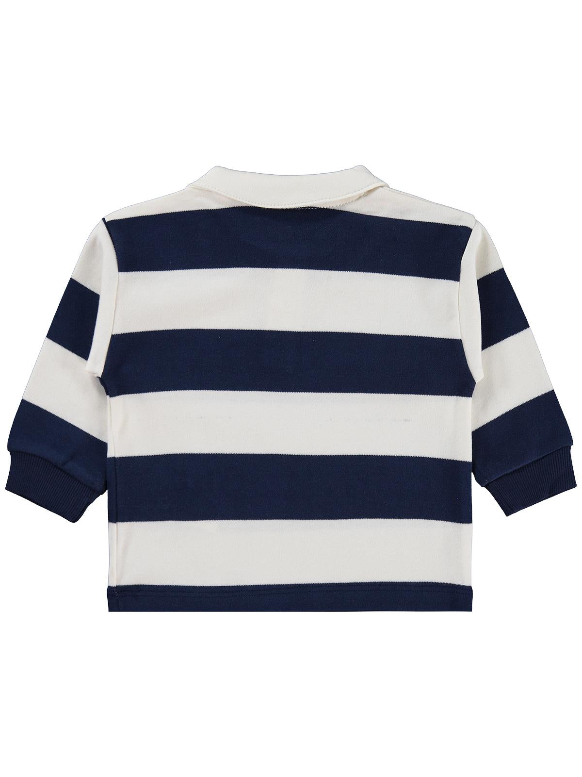 Civil Baby Çizgili 6-18 Ay Sweatshirt - Lacivert