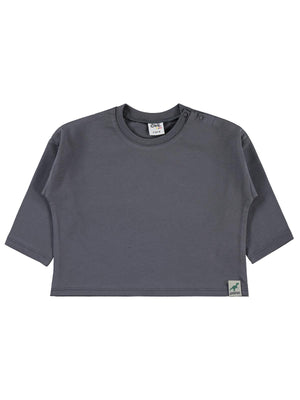 Civil Baby Basic 6-18 Ay Sweatshirt - Gri