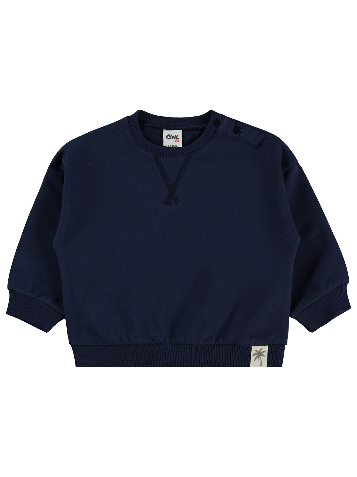 Civil Baby Basic 6-18 Ay Sweatshirt - Kahverengi