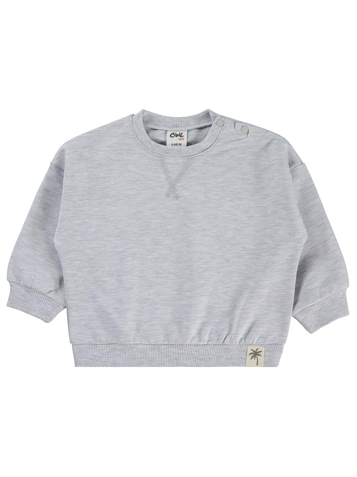 Civil Baby Basic 6-18 Ay Sweatshirt - Kahverengi