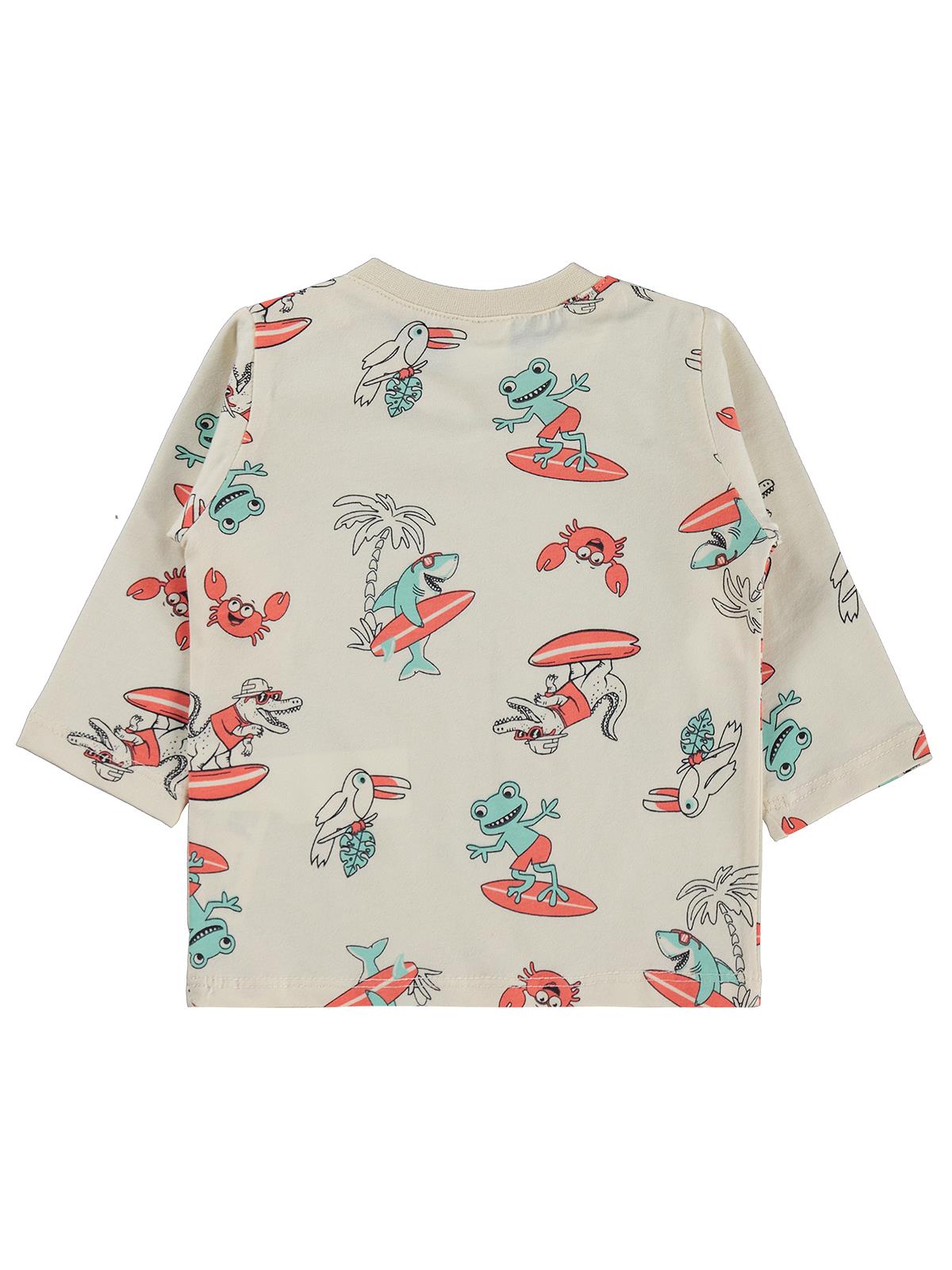 Civil Baby Surf Baskılı 6-18 Ay Sweatshirt - Bej